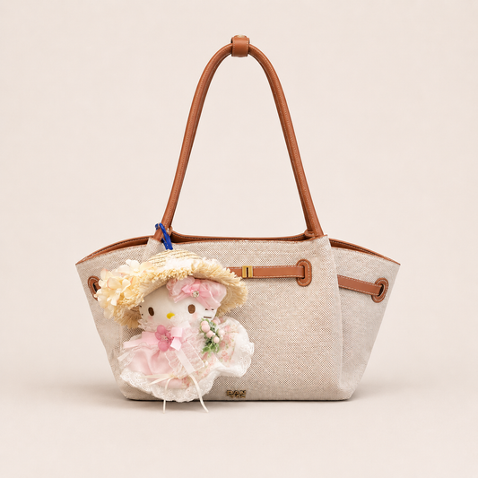 Floral Crown Kitty Plush Bag Charm