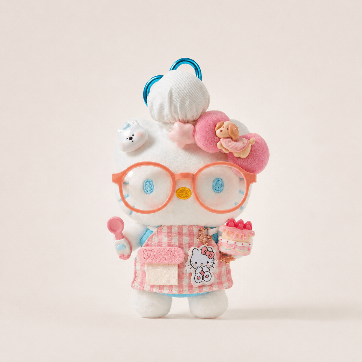 Kawaii Baker Kitty Plush Bag Charm