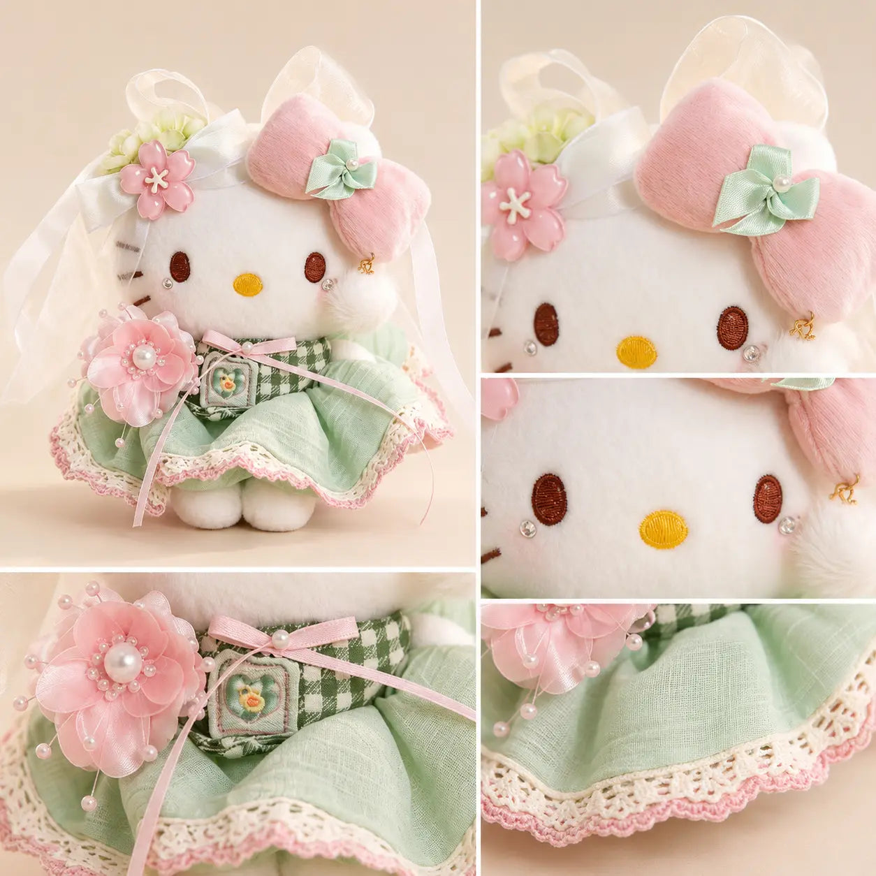 Something Mint Kitty Plush Charm