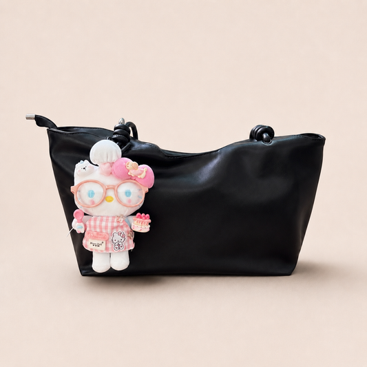 Kawaii Baker Kitty Plush Bag Charm