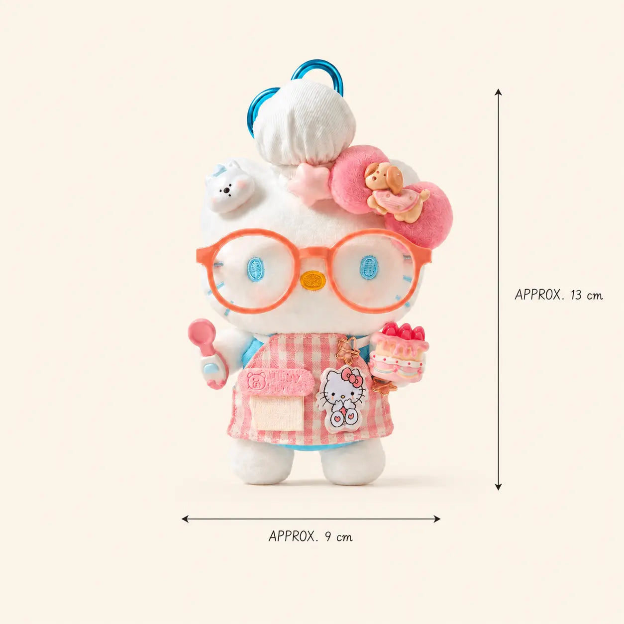 Kawaii Baker Kitty Plush Bag Charm