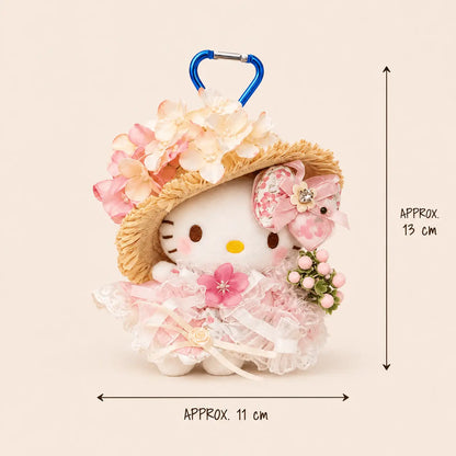 Floral Crown Kitty Plush Bag Charm